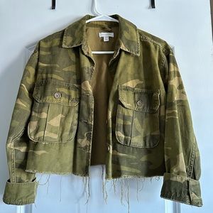 Cropped camo Top Shop Jacket